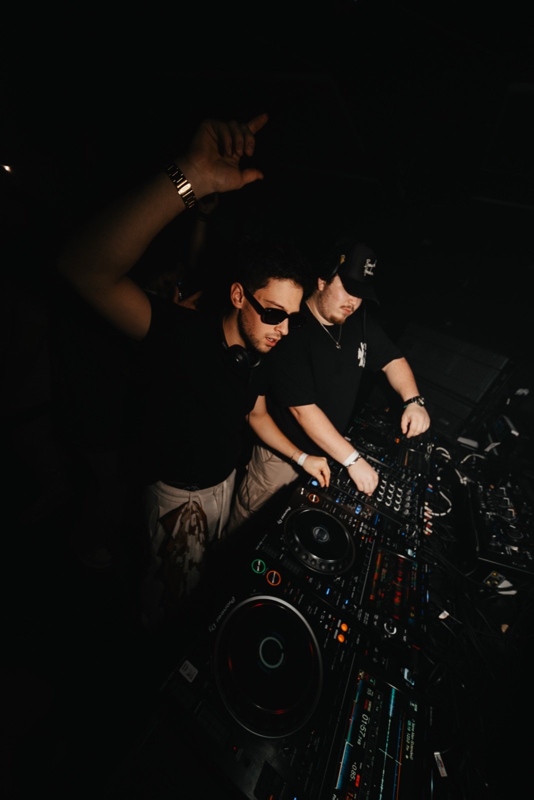 TALMOR at the decks with a friend at Matzo Ball